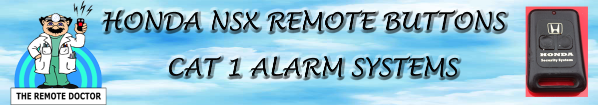 Honda NSX Alarm Buttons